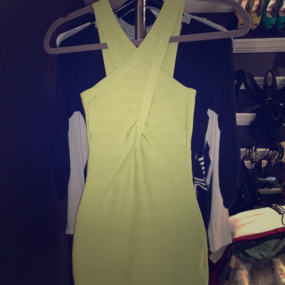 Lime bandage dress